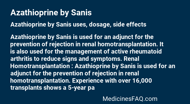 Azathioprine by Sanis
