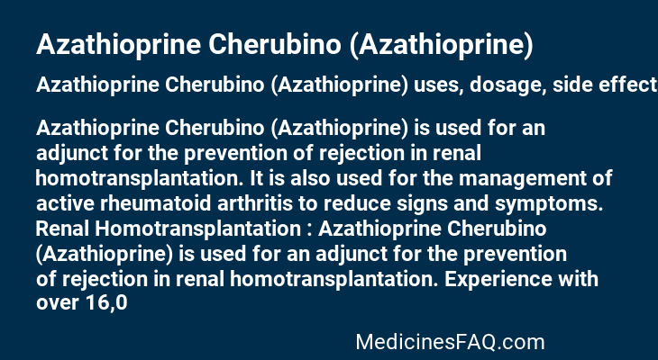 Azathioprine Cherubino (Azathioprine)