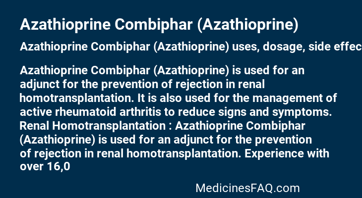 Azathioprine Combiphar (Azathioprine)