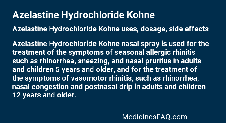 Azelastine Hydrochloride Kohne