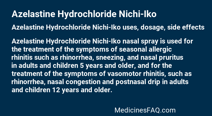 Azelastine Hydrochloride Nichi-Iko