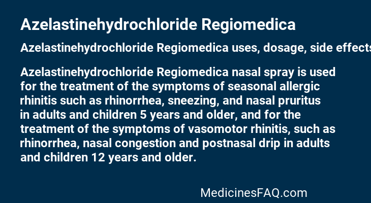 Azelastinehydrochloride Regiomedica