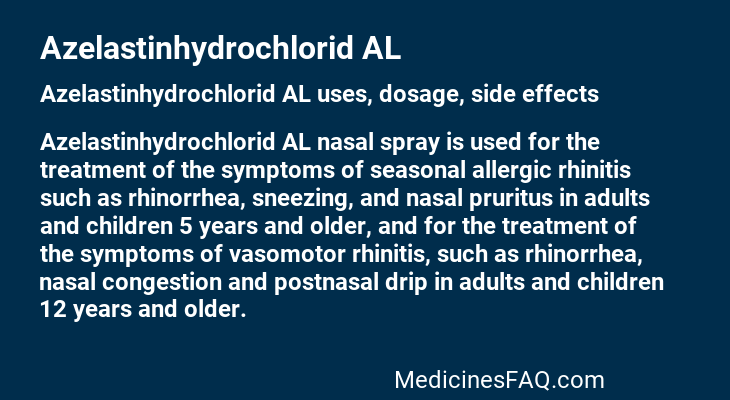 Azelastinhydrochlorid AL