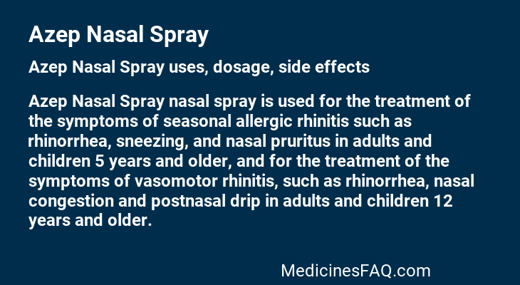 Azep Nasal Spray