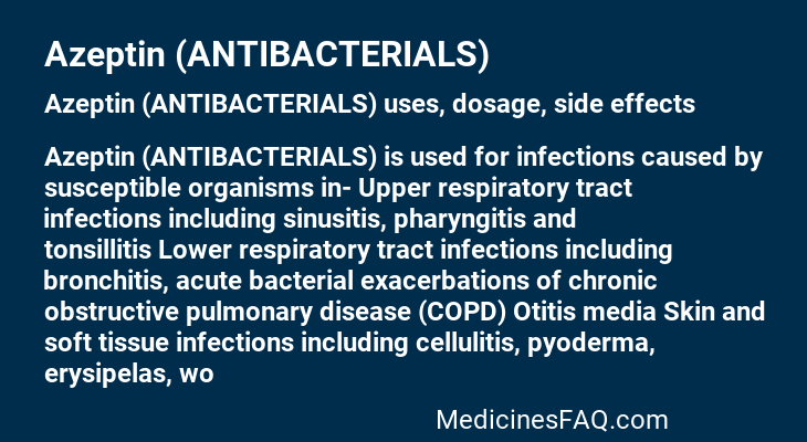 Azeptin (ANTIBACTERIALS)