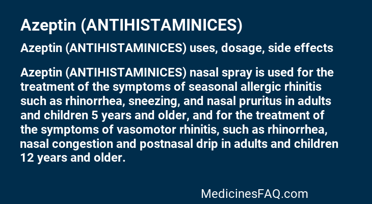 Azeptin (ANTIHISTAMINICES)