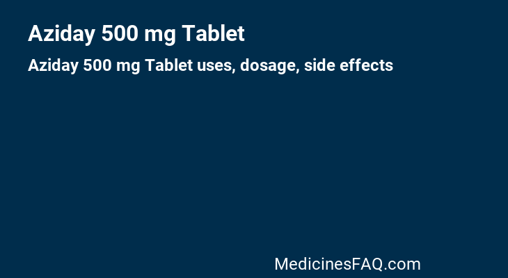 Aziday 500 mg Tablet