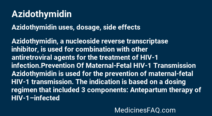 Azidothymidin