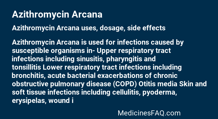 Azithromycin Arcana