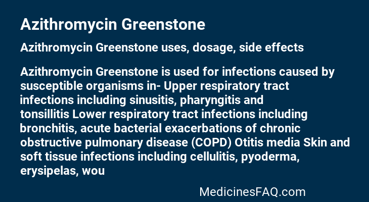 Azithromycin Greenstone