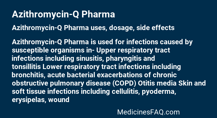 Azithromycin-Q Pharma