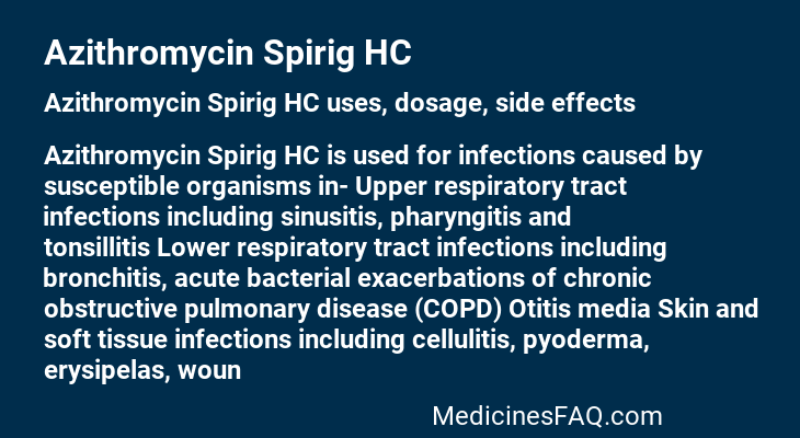 Azithromycin Spirig HC