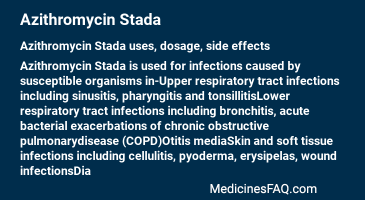 Azithromycin Stada