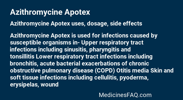 Azithromycine Apotex