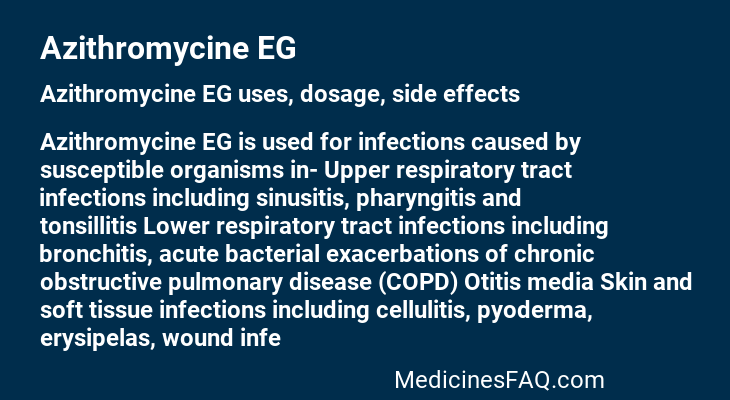 Azithromycine EG