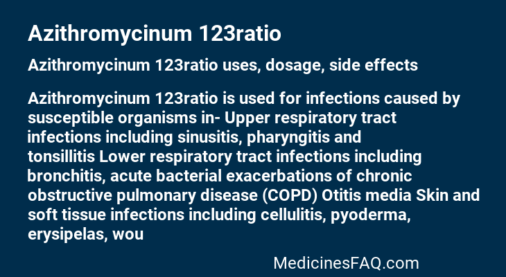 Azithromycinum 123ratio