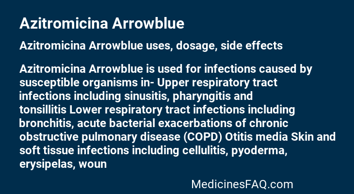 Azitromicina Arrowblue