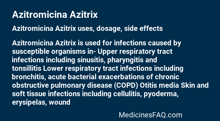 Azitromicina Azitrix