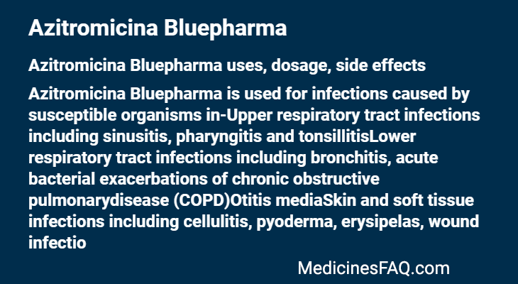 Azitromicina Bluepharma