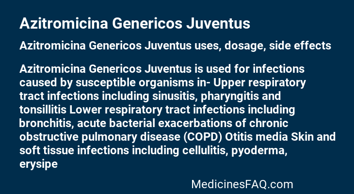 Azitromicina Genericos Juventus