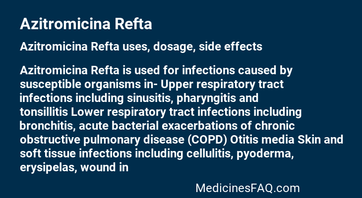 Azitromicina Refta