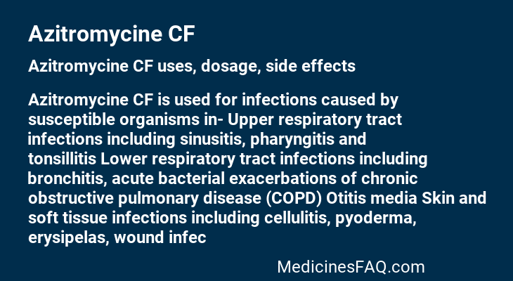 Azitromycine CF