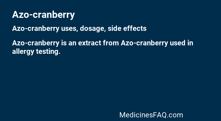 Azo-cranberry