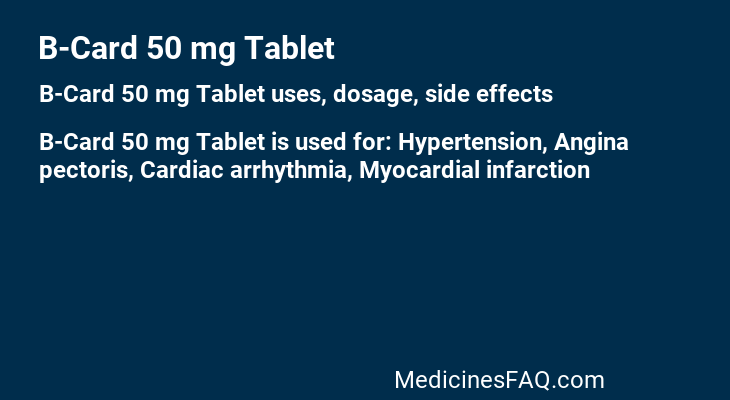 B-Card 50 mg Tablet