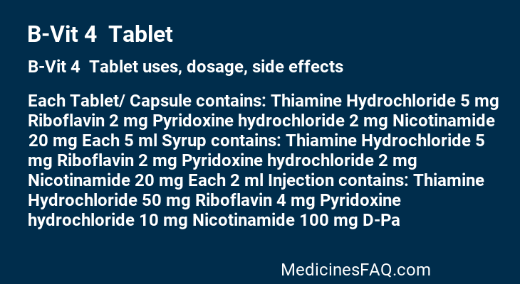 B-Vit 4  Tablet