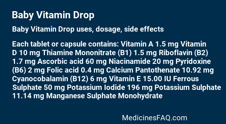 Baby Vitamin Drop