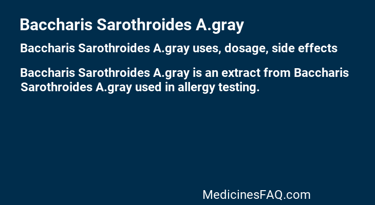 Baccharis Sarothroides A.gray
