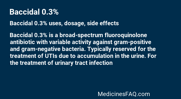 Baccidal 0.3%