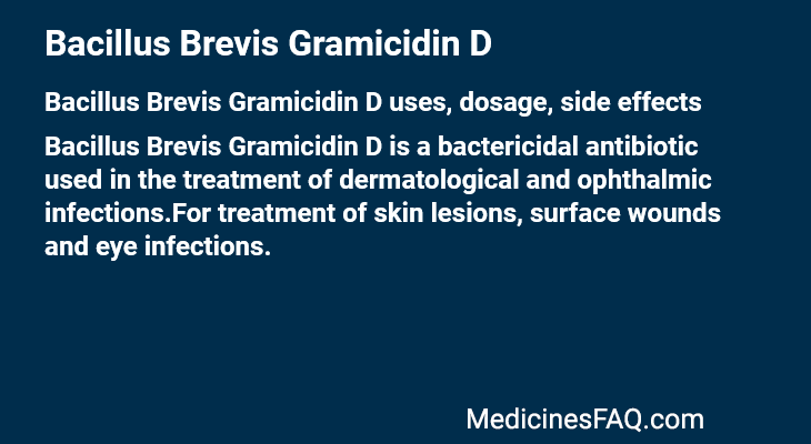 Bacillus Brevis Gramicidin D