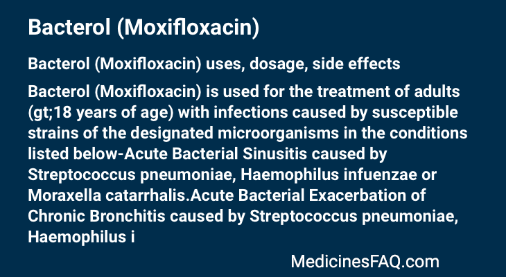 Bacterol (Moxifloxacin)
