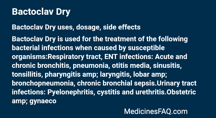 Bactoclav Dry