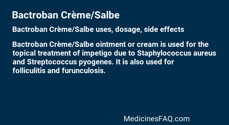 Bactroban Crème/Salbe