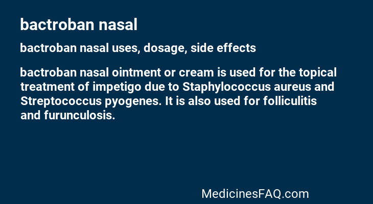 bactroban nasal