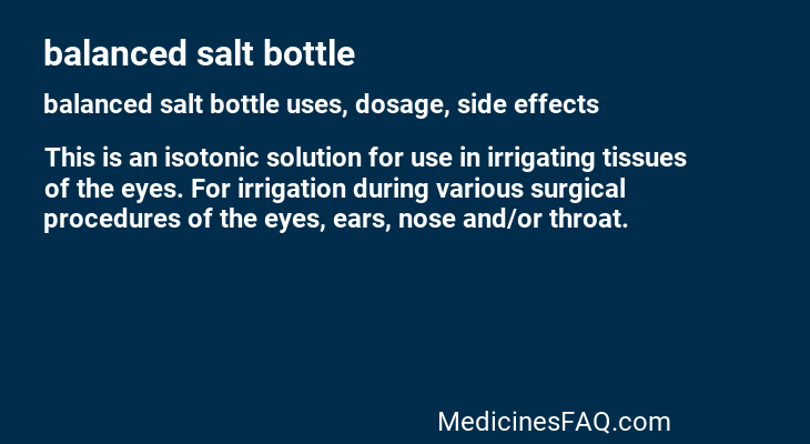 balanced salt bottle