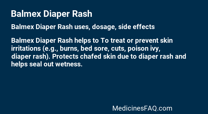 Balmex Diaper Rash