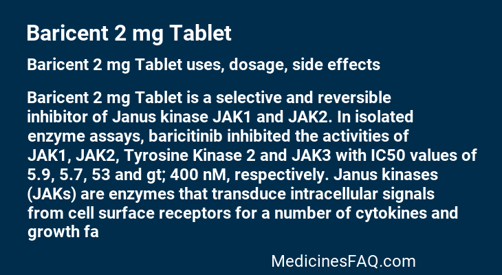 Baricent 2 mg Tablet