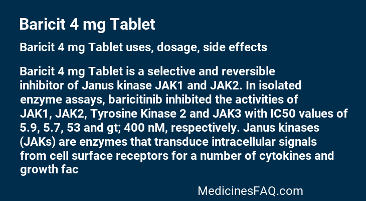 Baricit 4 mg Tablet