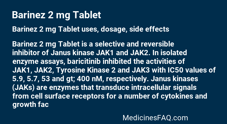 Barinez 2 mg Tablet