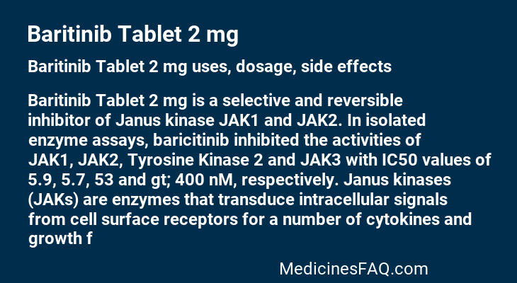 Baritinib Tablet 2 mg