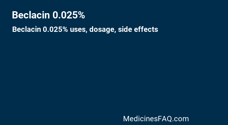 Beclacin 0.025%