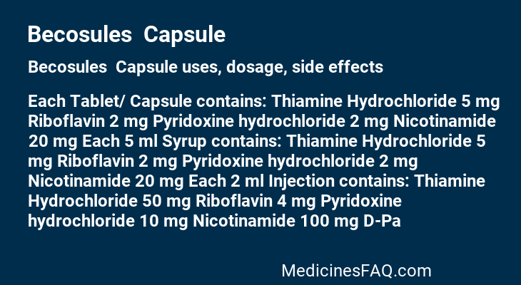 Becosules  Capsule