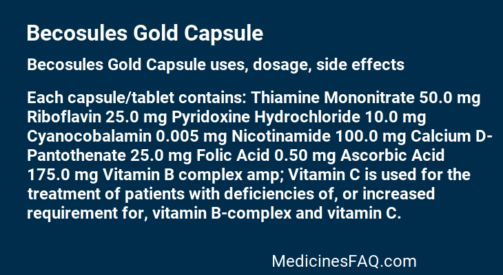 Becosules Gold Capsule