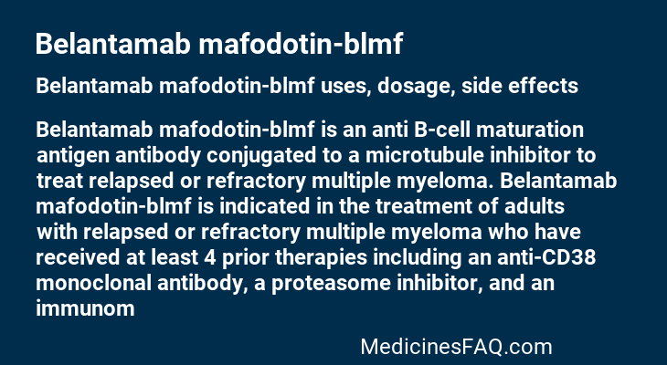 Belantamab mafodotin-blmf