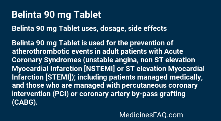 Belinta 90 mg Tablet