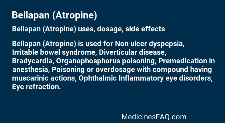 Bellapan (Atropine)