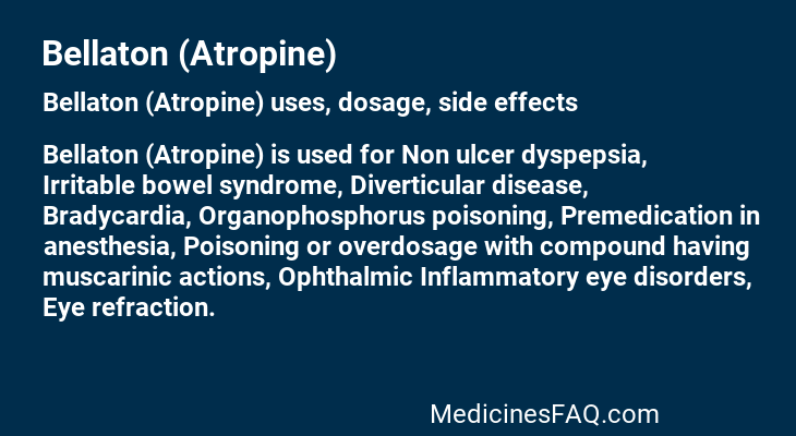 Bellaton (Atropine)